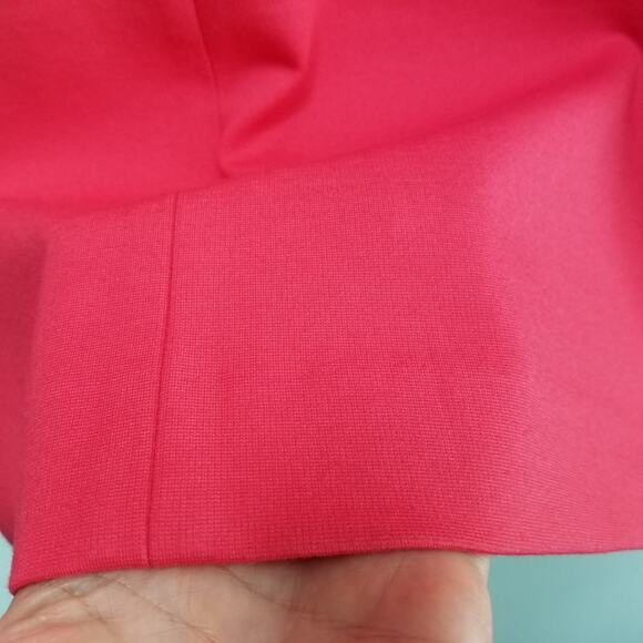 Talbots Pink Sleeveless Ponte Knit Dress Scalloped Neck Classic Career 14 - Picture 7 of 12